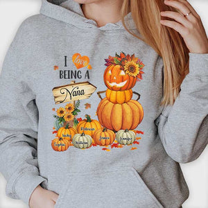 I Love Being A Grandma - Personalized Custom Unisex T-Shirt, Hoodie, Sweatshirt - Gift For Grandma, Grandparents, Halloween Gift