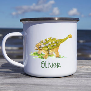 Rawr Means I Love You In Dinosaur - Kid Personalized Hot Chocolate Mug, Cup - Gift For Birthday Party Favors, Birthday Gift