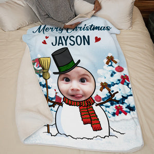 Merry Very Christmas - Personalized Custom Blanket - Upload Image, Gift For Family, Christmas Gift