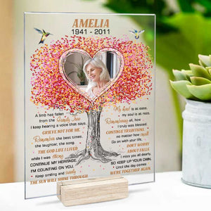 Until The Day Comes We’re Together Again - Upload Image - Personalized Acrylic Plaque