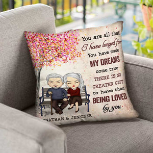 You Are All That I Have Longed - Gift For Couples, Personalized Pillow (Insert Included).