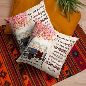 You Are All That I Have Longed - Gift For Couples, Personalized Pillow (Insert Included).