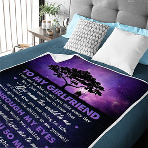 I Just Want You To Know That You Mean The World To Me - Couple Blanket - Gift For Girlfriend