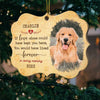 You Were My Favorite Hello And My Hardest Goodbye - Personalized Custom Benelux Shaped Wood Christmas Ornament