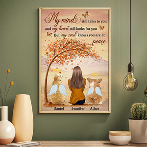 My Heart Still Looks For You - But My Soul Knows You Are At Peace - Personalized Vertical Poster.