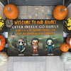 Leave Something Of The Happiness You Bring - Personalized Decorative Mat, Halloween Ideas.