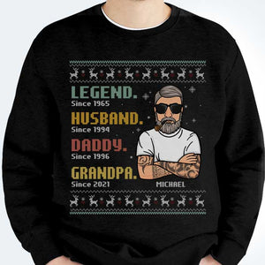 Legend Husband Daddy Grandpa  - Personalized T-shirt, Hoodie, Unisex Sweatshirt.