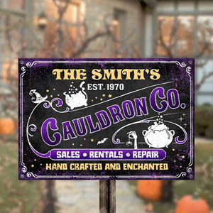 The Family Cauldron Co. - Personalized Metal Sign.
