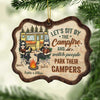 The Best Memories Are Made Around The Campfire - Gift For Camping Couples, Personalized Custom Benelux Shaped Wood Christmas Ornament