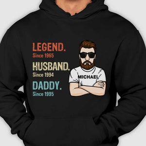 Legend Husband Daddy - Gift for Dads - Personalized Unisex T-Shirt.