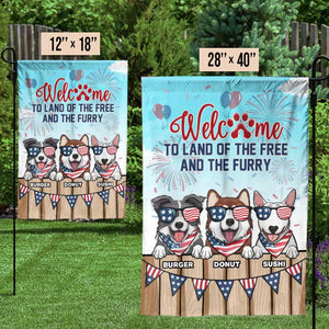 Happy 4th Of July For Dog Lovers - 4th Of July Decoration - Personalized Dog Flag.