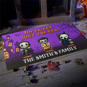 No Tricks Just Treats - Personalized Decorative Mat, Halloween Ideas..