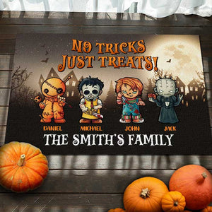 No Tricks Just Treats - Personalized Decorative Mat, Halloween Ideas..