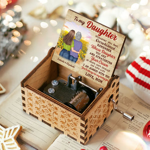Remembering Whose Daughter You Are & Straightening Your Crown - Mom To Daughter, Personalized Music Box.