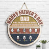 We Came Out Of Yours - Personalized Shaped Wood Sign - Gift For Dad, Gift For Father's Day