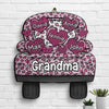 Grandma Truck Loading Heart - Gift For Mom, Grandma - Personalized Shaped Wood Sign
