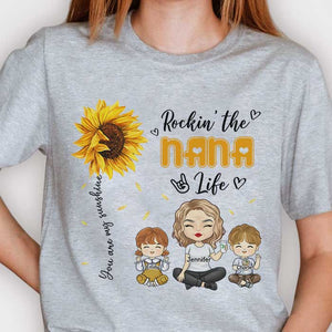 Rockin' The Grandma Life - Gift For Mom, Grandma - Personalized Unisex T-shirt, Hoodie