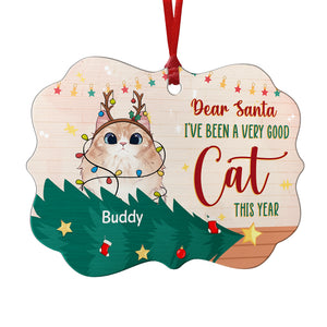 I've Been A Very Good Cat/Dog This Year - Personalized Custom Benelux Shaped Wood Christmas Ornament - Gift For Pet Lovers, Christmas Gift