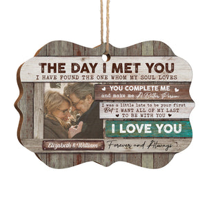 All Of My Last To Be With You - Personalized Custom Benelux Shaped Wood Photo Christmas Ornament - Upload Image, Gift For Couple, Husband Wife, Anniversary, Engagement, Wedding, Marriage Gift, Christmas Gift