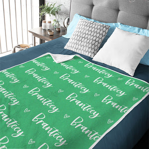 Lovely Lettering - Personalized Custom Name Blanket - Gift For Baby Kids, Youth Teenager Adult, Newborn Baby Receiving Gift