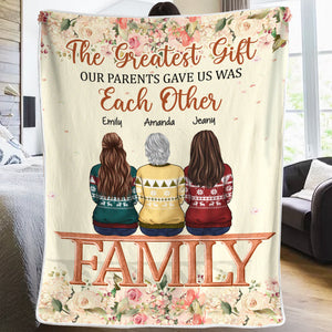 Life Is Better With Brothers & Sisters - Family Personalized Custom Blanket - Christmas Gift For Christmas Gift For Siblings, Brothers, Sisters