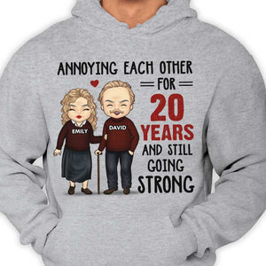 Annoying For Many Years & Still Going Strong - Gift For Couples, Personalized Unisex Hoodie.