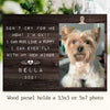 Don't Cry For Me - I Can Fly With My New Wings - Personalized Photo Frame