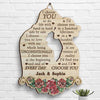 I'd Choose You In A Hundred Lifetimes - Gift For Couples, Husband Wife, Personalized Shaped Wood Sign