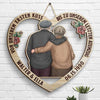 Paar Umarmt Sich Von Unserem Ersten Kuss Bis Zu Unserem Letzten Atemzug - Gift For Couples, Husband Wife, Personalized Shaped Wood Sign German