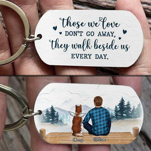 Once By My Side, Forever In My Heart - Personalized Keychain.