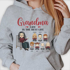 Grandma Life Is The Best Life - Gift For Mom, Grandma - Personalized Unisex T-shirt, Hoodie
