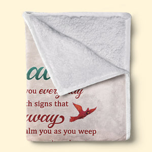 Heaven Is Truly Beautiful - Memorial Personalized Custom Blanket - Sympathy Gift, Christmas Gift For Family Members