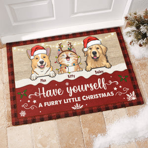 Merry Christmas, Ya Filthy Animal - Dog & Cat Personalized Custom Decorative Mat -  Christmas Gift For Pet Owners, Pet Lovers