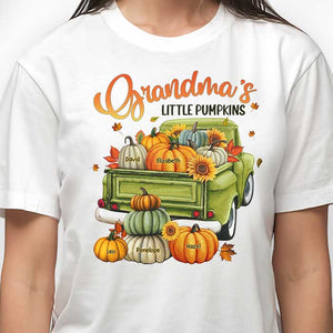 Grammy's Little Pumpkins - Personalized Custom Unisex T-Shirt, Hoodie, Sweatshirt - Gift For Grandma, Grandparents, Halloween Gift