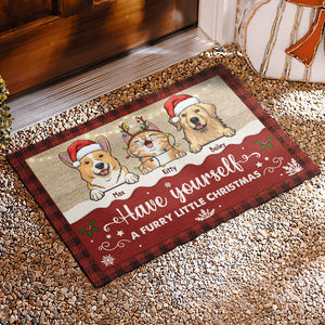 Merry Christmas, Ya Filthy Animal - Dog & Cat Personalized Custom Decorative Mat -  Christmas Gift For Pet Owners, Pet Lovers