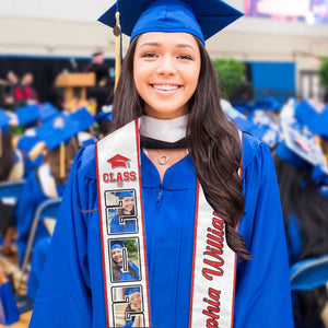 Congratulations Class of 2024 Best Gift For Graduation's Day - Upload Image - Personalized Graduation Stole