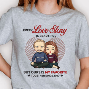 Ours Is My Favorite - Personalized Unisex T-shirt - Gift For Couples, Husband Wife