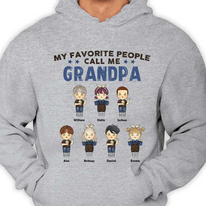 My Cherished People Call Me Grandpa - Gift For Grandpa, Personalized Unisex T-shirt, Hoodie