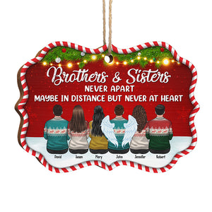 Family Is The Greatest Gift For Christmas - Personalized Custom Benelux Shaped Wood Christmas Ornament - Gift For Siblings, Christmas Gift
