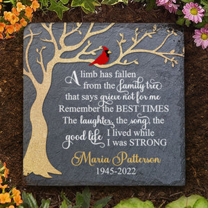 The Good Life I Lived While I Was Strong - Personalized Memorial Stone, Human Grave Marker - Memorial Gift, Sympathy Gift