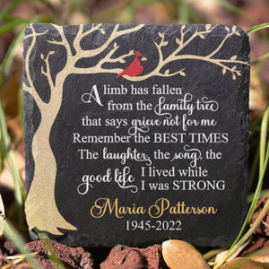 The Good Life I Lived While I Was Strong - Personalized Memorial Stone, Human Grave Marker - Memorial Gift, Sympathy Gift