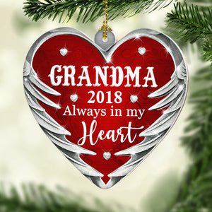 Always In My Heart - Personalized Shaped Ornament.
