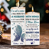I'm Not A Widow. I'm A Wife To A Husband With Wings - Personalized Candle Holder