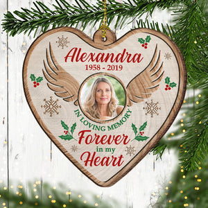 Forever In My Heart - Personalized Shaped Ornament.