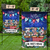 America The Dog's House - 4th Of July Decoration - Personalized Dog Flag