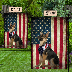 American Dog Lovers - 4th Of July Decoration - Personalized Dog Flag.