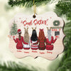 Always Better Together - Personalized Custom Benelux Shaped Wood Christmas Ornament