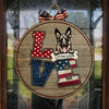 American Love - Funny Personalized Dog Door Sign