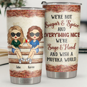 We're More Than Friends - Bestie Personalized Custom Tumbler - Christmas Gift For Best Friends, BFF, Sisters