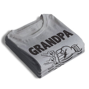 World's Best Grandpa - Family Personalized Custom Unisex T-shirt, Hoodie, Sweatshirt - Gift For Grandpa, Grandparents